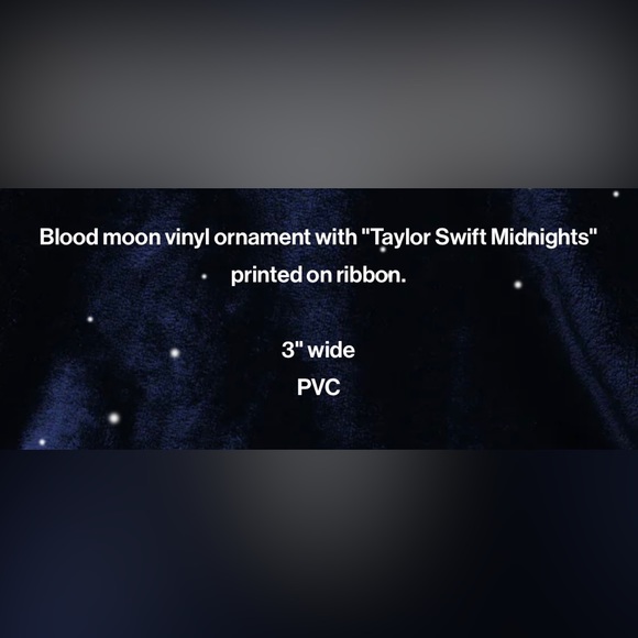 NEW Taylor Swift Midnights Vinyl Ornament - Picture 4 of 6
